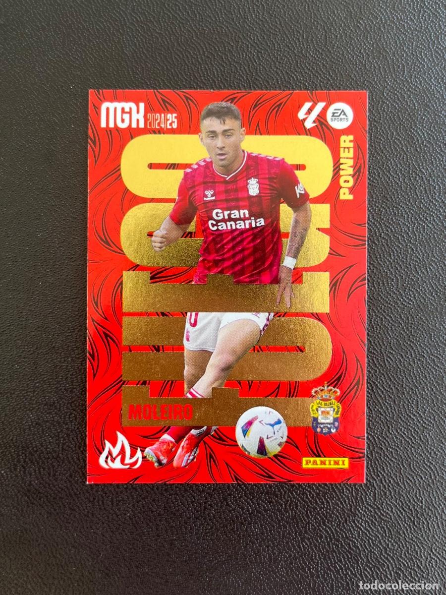 Cromos de f&uacute;tbol: P 384 MOLEIRO FUEGO POWER UD LAS PALMAS MGK MEGACRACKS 24 25 PANINI CROMO LA LIGA 2024 2025