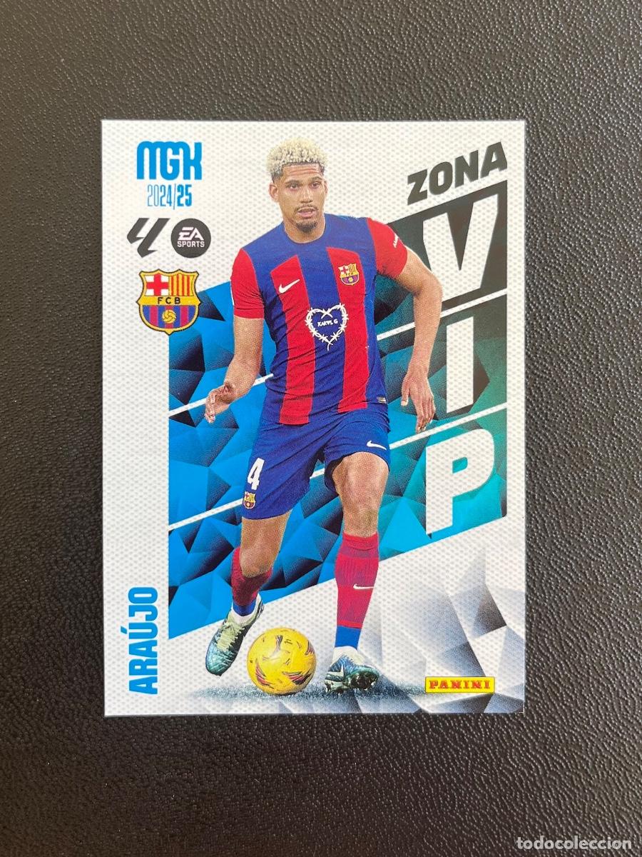 Cromos de f&uacute;tbol: 388 ARA&Uacute;JO ZONA VIP FC BARCELONA BAR&Ccedil;A MGK MEGACRACKS 24 25 PANINI CROMO LA LIGA EA SPORTS 2024 2025
