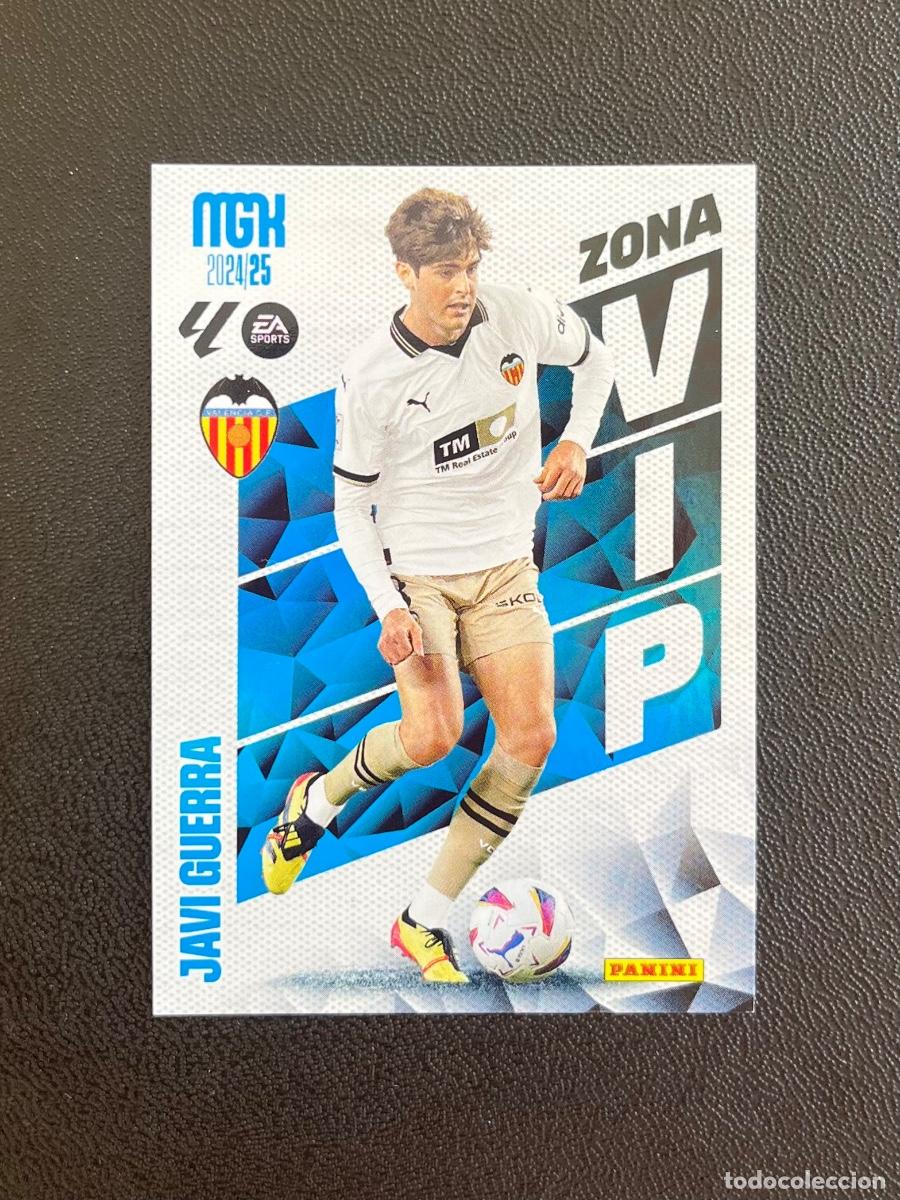 Cromos de f&uacute;tbol: 395 JAVI GUERRA ZONA VIP VALENCIA CF MGK MEGACRACKS 24 25 PANINI CROMO LA LIGA EA SPORTS 2024 2025