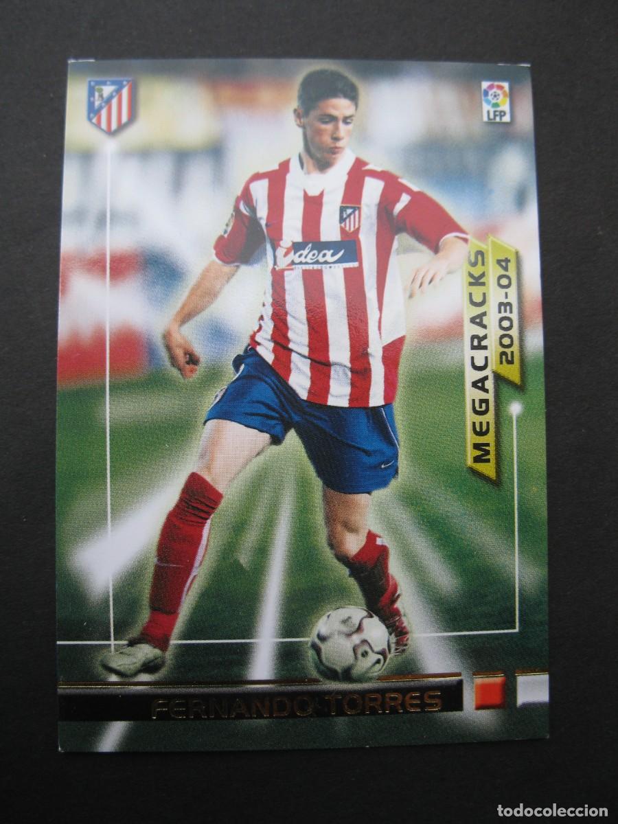 Cromos de f&uacute;tbol: FERNANDO TORRES (ATL&Eacute;TICO DE MADRID) - N&ordm; 383 - MEGACRACKS - MEGAFICHAS 2003/2004 - PANINI.