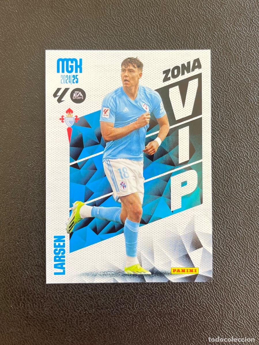 Cromos de f&uacute;tbol: 398 LARSEN ZONA VIP RC CELTA DE VIGO CF MGK MEGACRACKS 24 25 PANINI CROMO LA LIGA 2024 2025