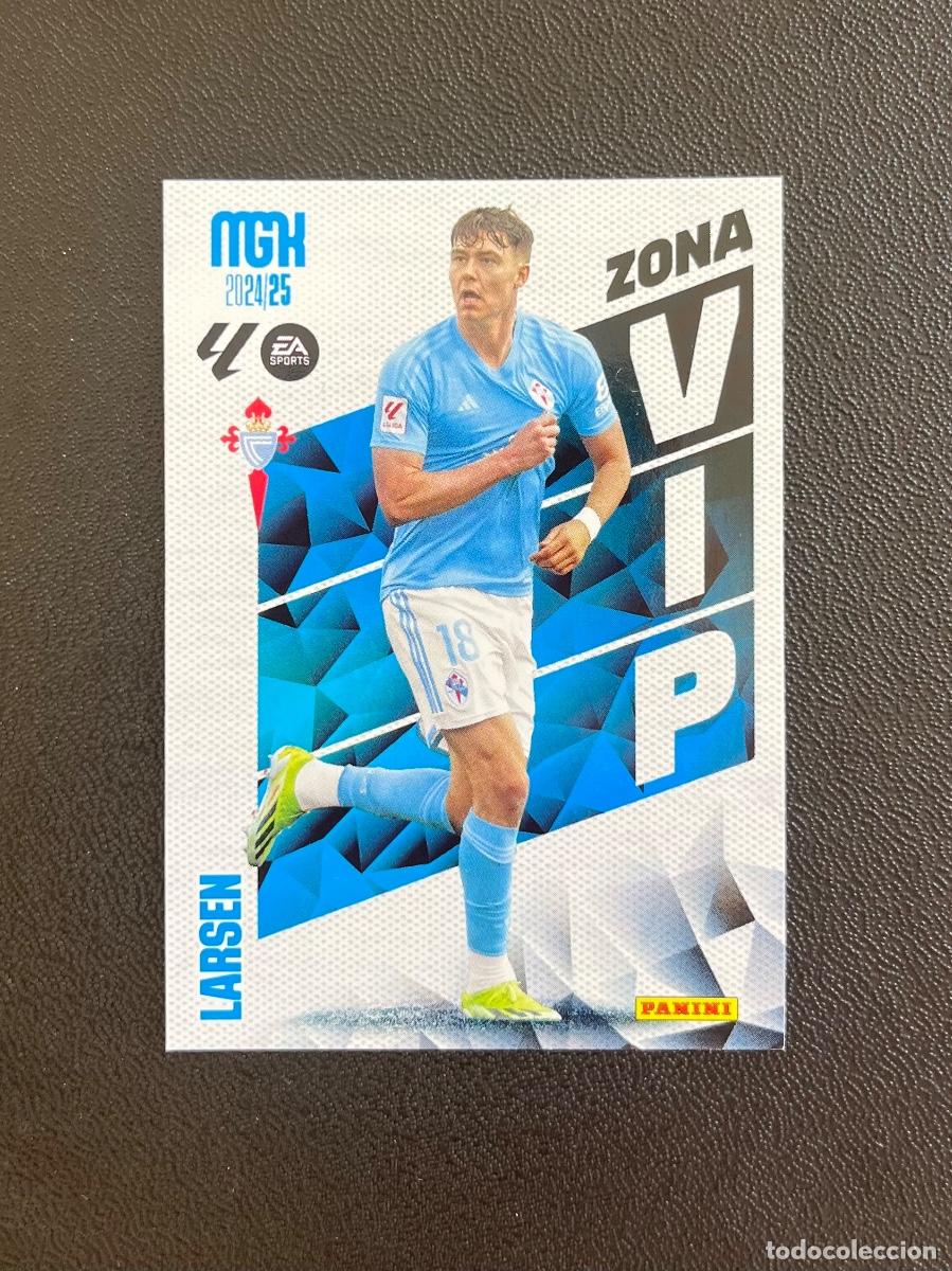 Cromos de f&uacute;tbol: 398 LARSEN ZONA VIP RC CELTA DE VIGO CF MGK MEGACRACKS 24 25 PANINI CROMO LA LIGA 2024 2025