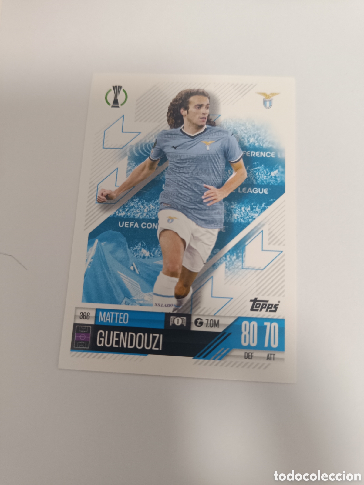 Cromos de f&uacute;tbol: Match attax topps Lazio guendouzi 366