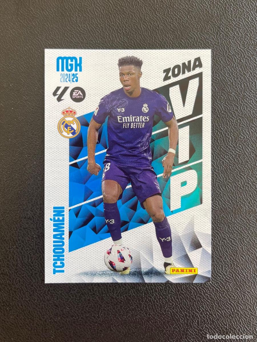 Cromos de f&uacute;tbol: 404 TCHOUAM&Eacute;NI ZONA VIP REAL MADRID MGK MEGACRACKS 24 25 PANINI CROMO LA LIGA 2024 2025
