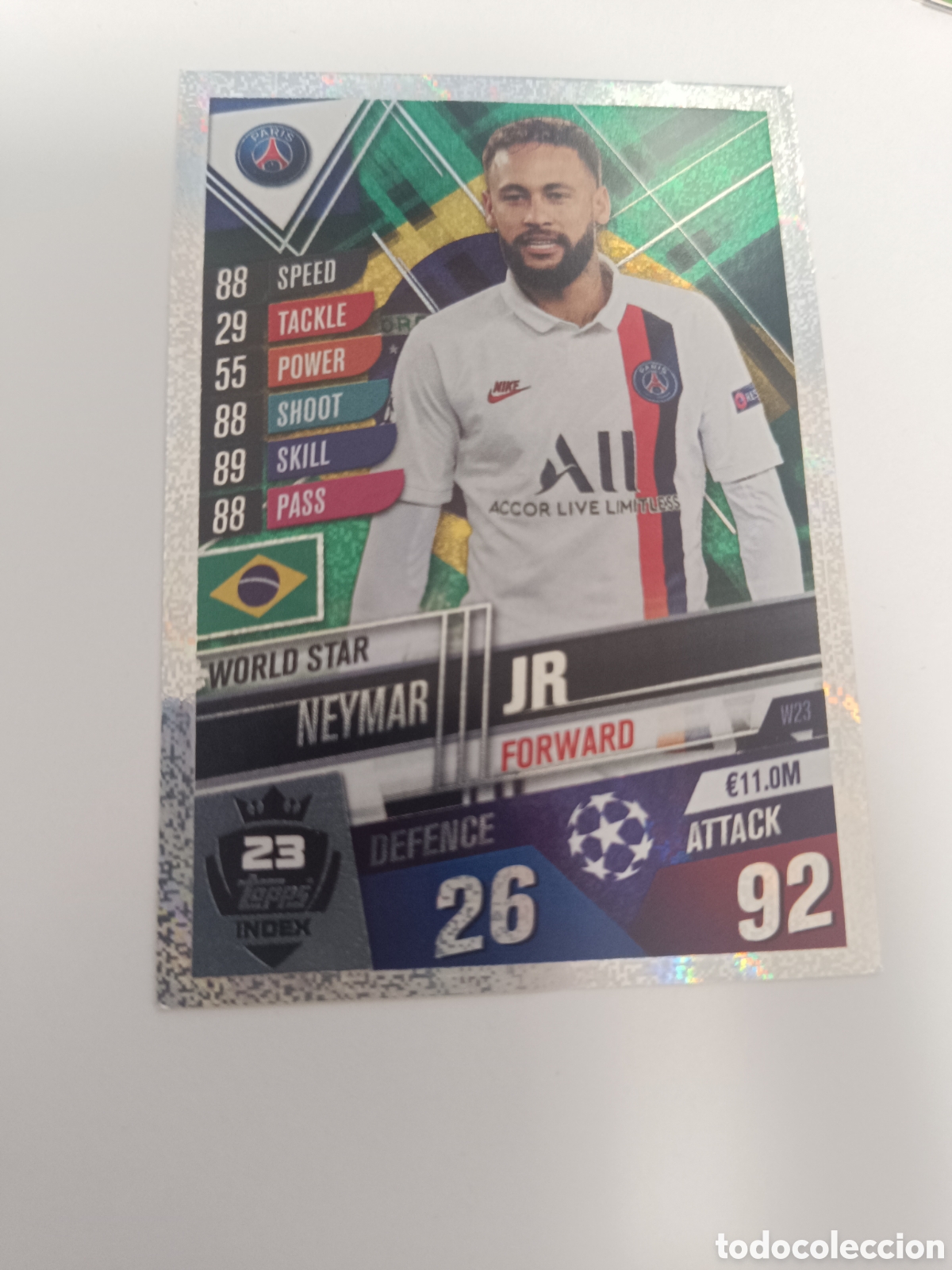 Cromos de f&uacute;tbol: Match attax topps Neymar 23 19-20