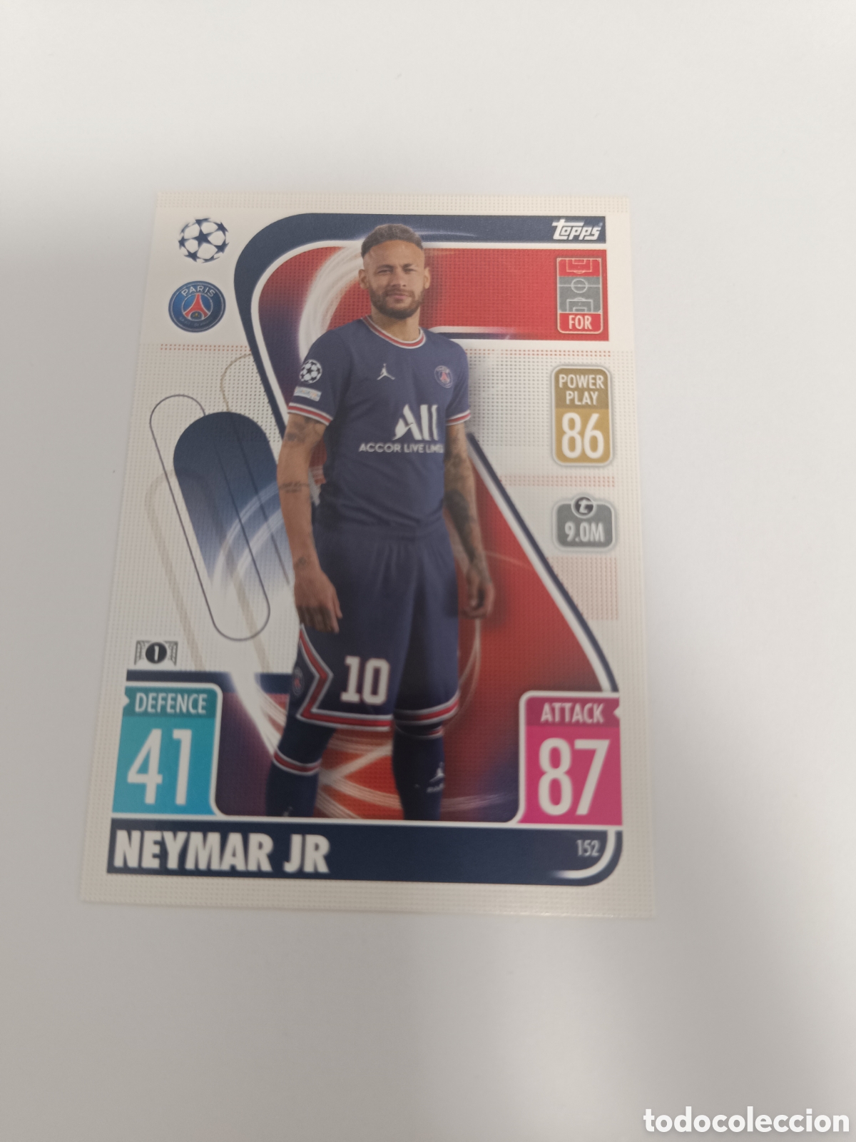 Cromos de f&uacute;tbol: Match attax topps champions neymar