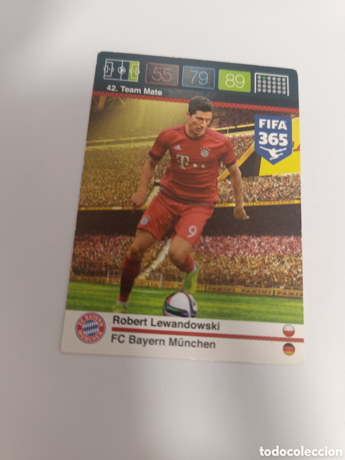 Cromos de f&uacute;tbol: Adrenalyn 365 fifa lewandowski 15 16