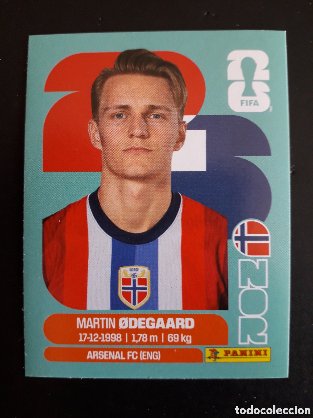 Cromos de f&uacute;tbol: &Oslash;DEGAARD NORUEGA NOR 10 MUNDIAL F&Uacute;TBOL 2026 FIFA WORLD CUP PANINI SIN PEGAR PEDIDO M&Iacute;NIMO 3&euro;