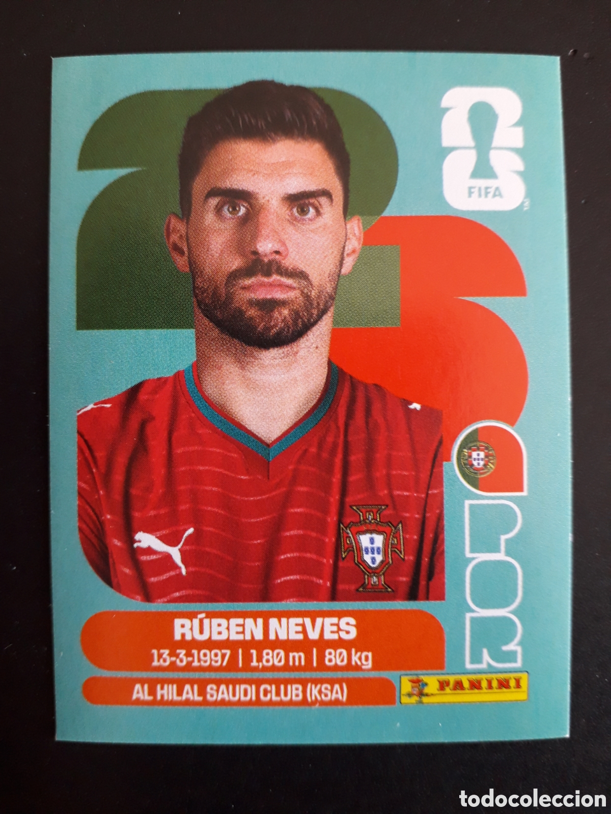 Cromos de f&uacute;tbol: R&Uacute;BEN NEVES PORTUGAL POR 11 MUNDIAL F&Uacute;TBOL 2026 FIFA WORLD CUP PANINI SIN PEGAR PEDIDO M&Iacute;NIMO 3&euro;