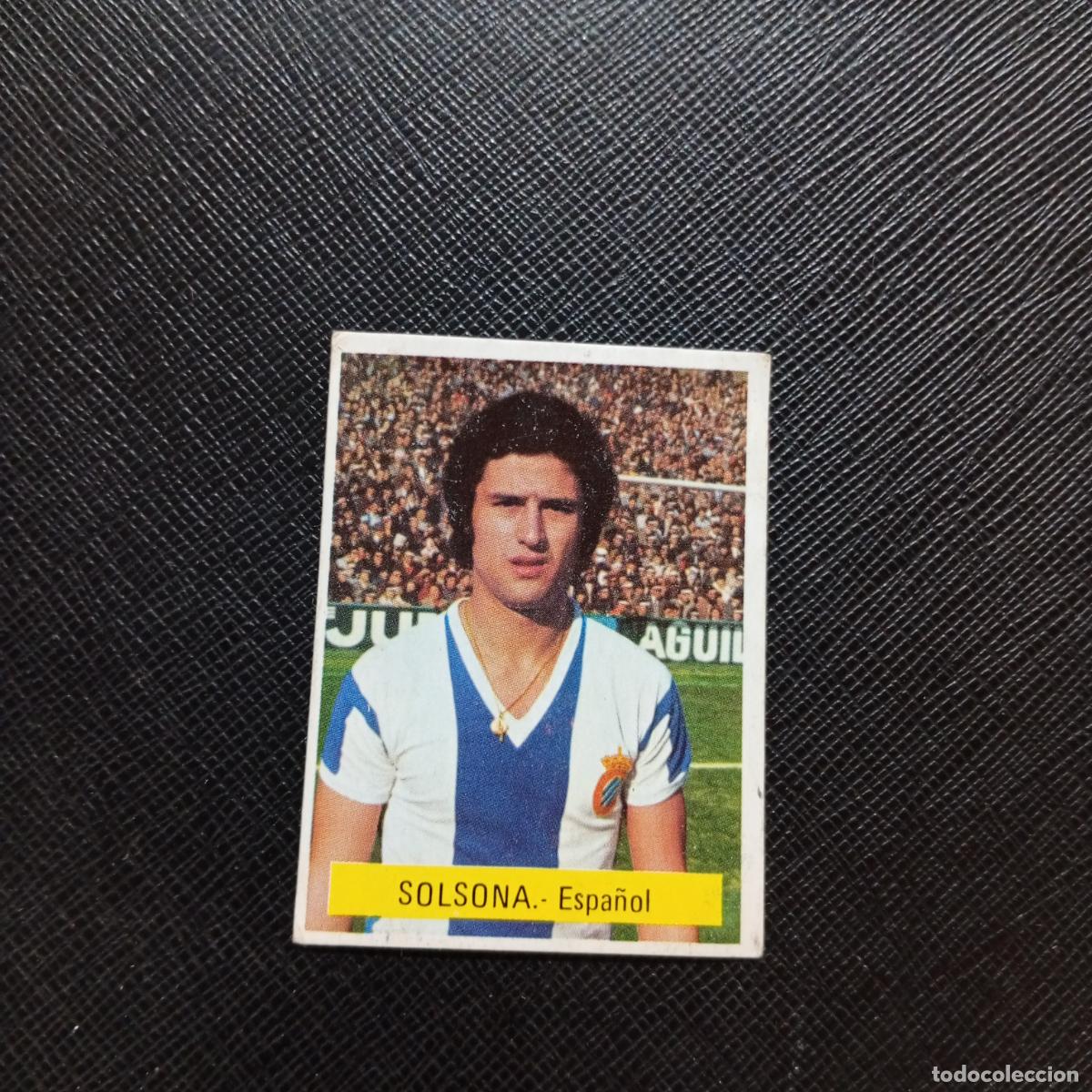 Figurine di Calcio: SOLSONA ESPA&Ntilde;OL FINI 1975 1976 CROMO FUTBOL LIGA 75 76 - DESPEGADO - A124 PG127