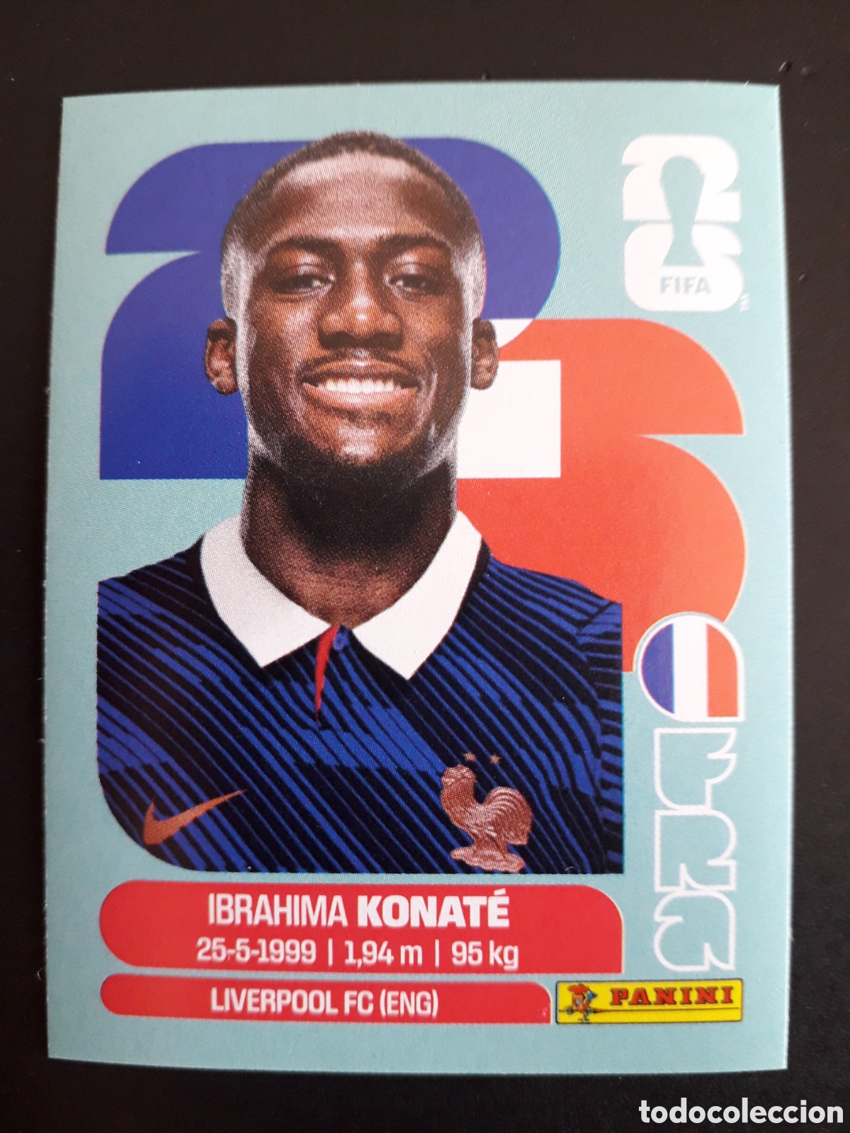 Fu&szlig;ball-Sticker: KONAT&Eacute; FRANCIA FRA 6 MUNDIAL F&Uacute;TBOL 2026 FIFA WORLD CUP PANINI SIN PEGAR PEDIDO M&Iacute;NIMO 3&euro;