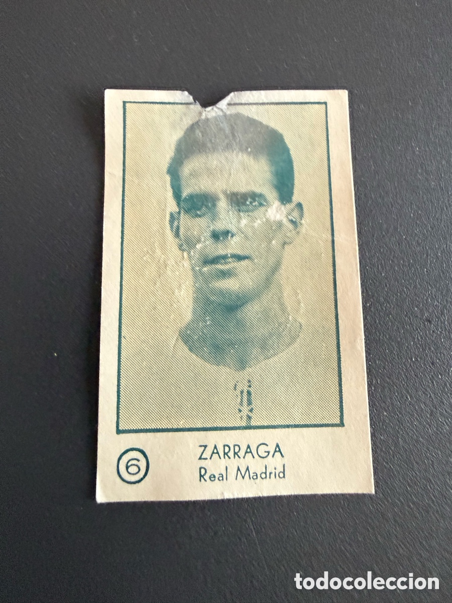 Cromos de f&uacute;tbol: ARGA. 54-55. ZARRAGA ( Real Madrid). Recuperado