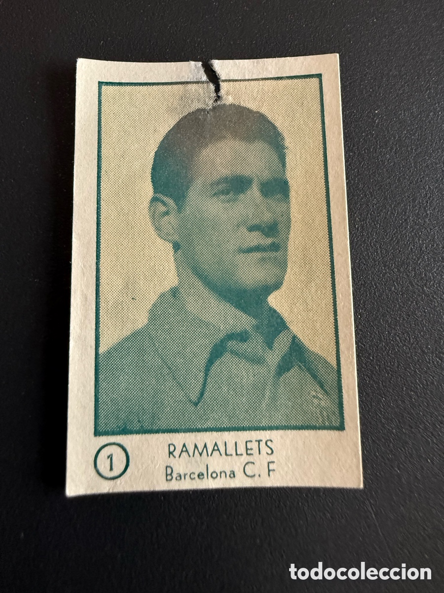 Cromos de f&uacute;tbol: ARGA 54-55. RAMALLETS ( Barcelona ). Recuperado