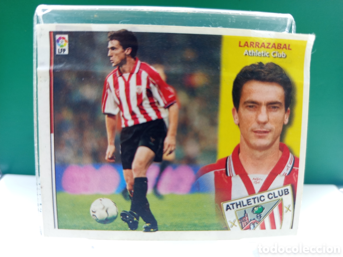 Cartes &agrave; collectionner de Football: ❇️ CROMO ⚽ LARRAZABAL ATHLETIC DE BILBAO LIGA 02 03 2002 2003 ESTE PANINI DESPEGADO EN VENTANILLA ❇️