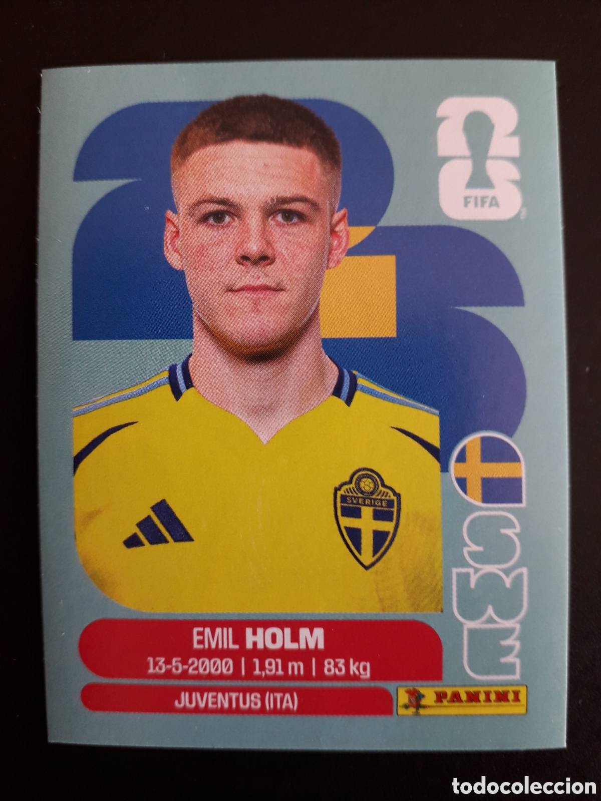 Football Stickers: HOLM SUECIA SWE 5 MUNDIAL F&Uacute;TBOL 2026 FIFA WORLD CUP PANINI SIN PEGAR PEDIDO M&Iacute;NIMO 3&euro;.