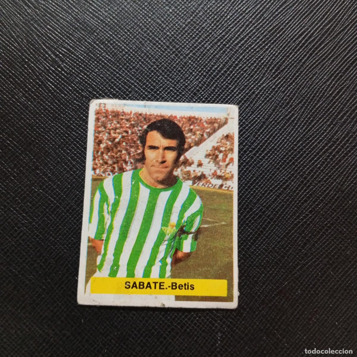 Cromos de f&uacute;tbol: SABATE REAL BETIS FINI 1975 1976 CROMO FUTBOL LIGA 75 76 - DESPEGADO - A124 PG136