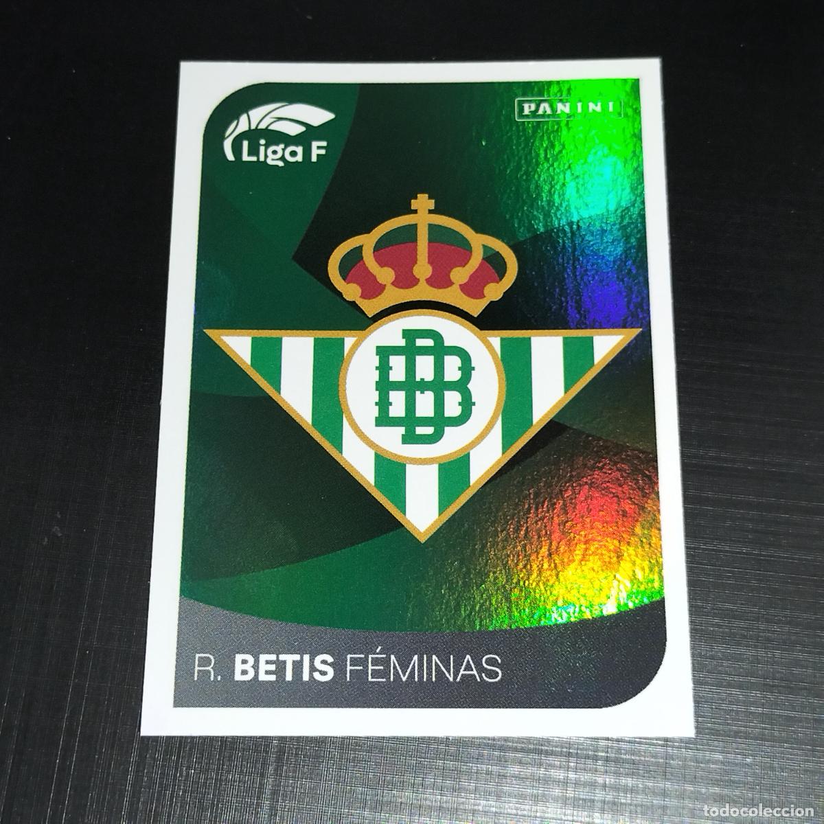 Cartes &agrave; collectionner de Football: 62 ESCUDO LOGO BETIS F&Eacute;MINAS CROMOS LIGA F FEMENINA PANINI 2024 2025 24 25