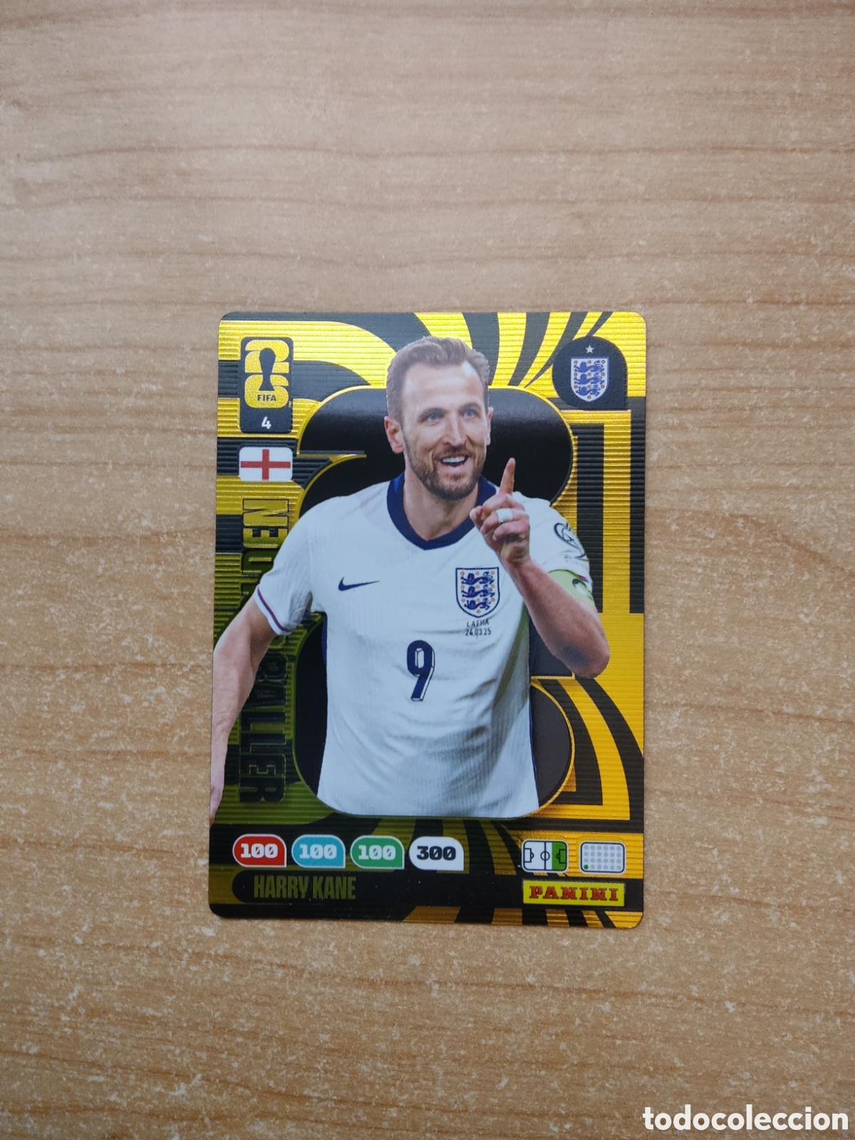 Cartes &agrave; collectionner de Football: 4 HARRY KANE INGLATERRA GOLDEN BALLER ADRENALYN XL MUNDIAL 2026