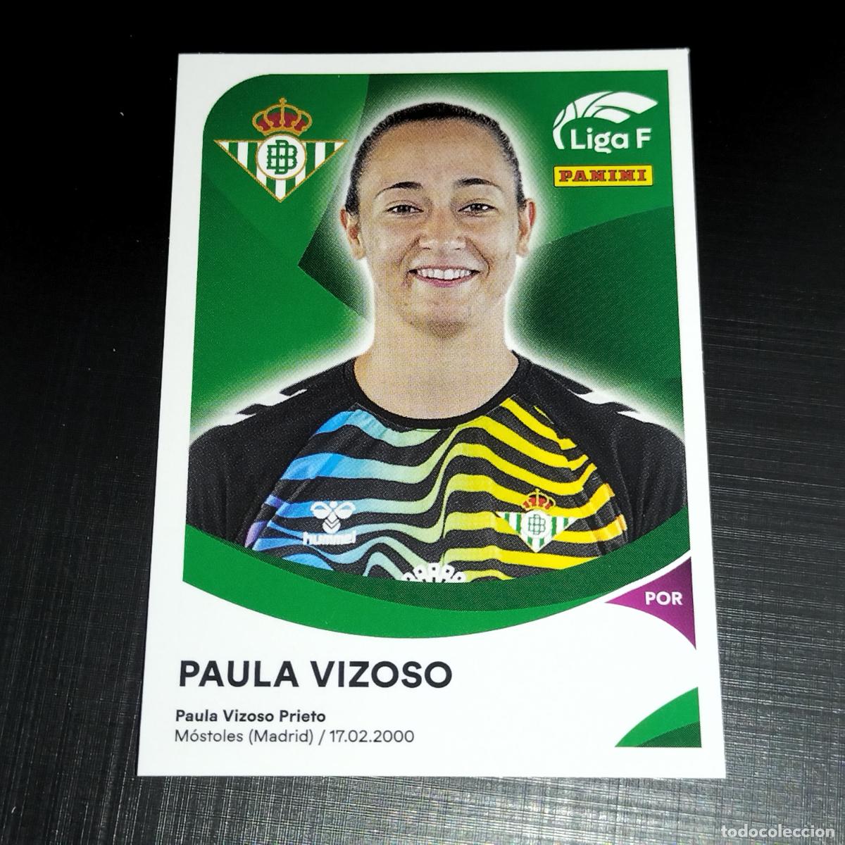 Cartes &agrave; collectionner de Football: 64 PAULA VIZOSO BETIS F&Eacute;MINAS CROMOS LIGA F FEMENINA PANINI 2024 2025 24 25