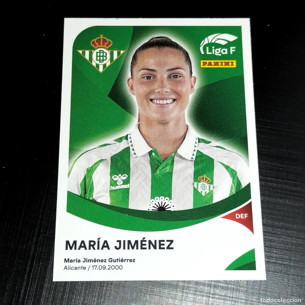 Cromos de f&uacute;tbol: 68 MARIA JIMENEZ BETIS F&Eacute;MINAS CROMOS LIGA F FEMENINA PANINI 2024 2025 24 25