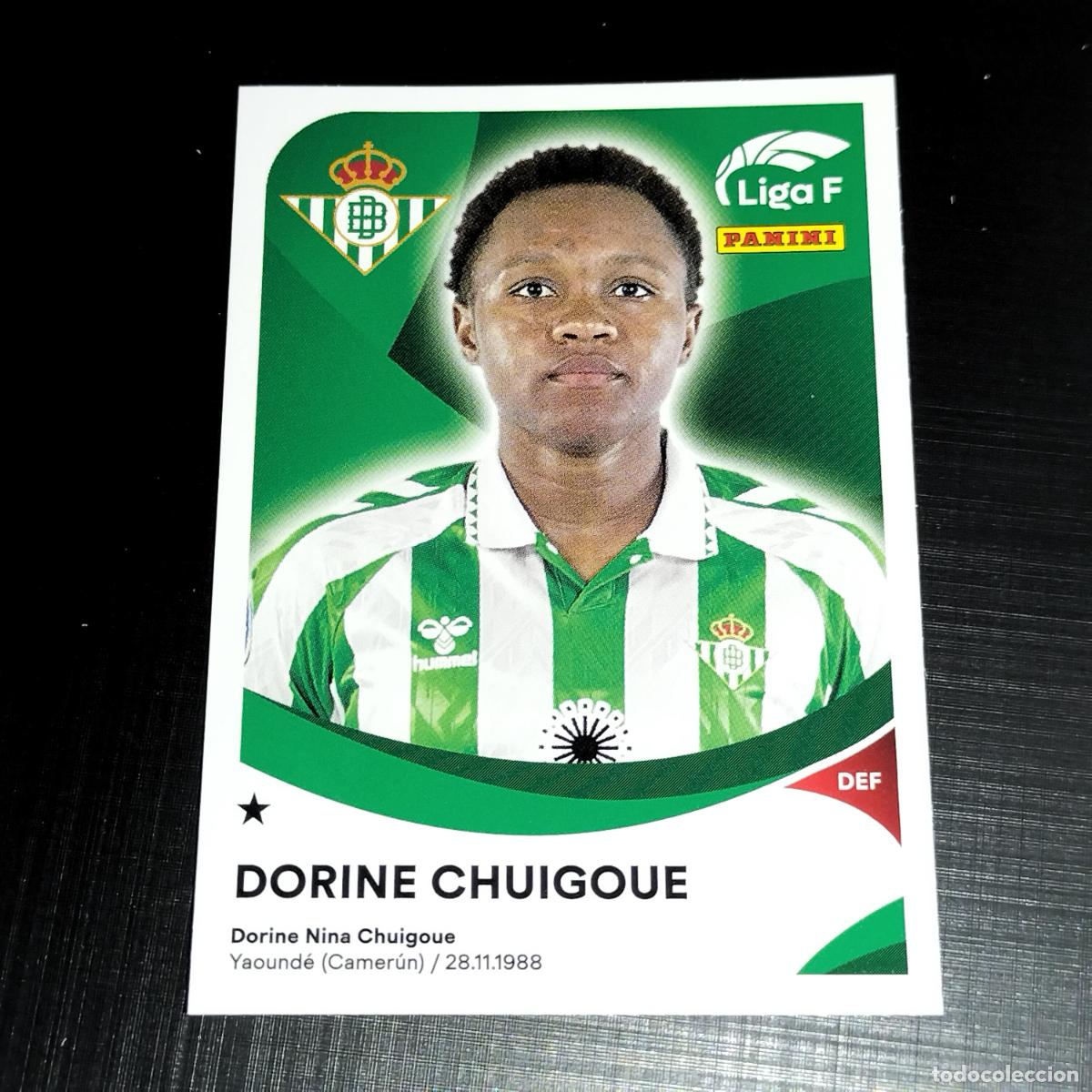 Fu&szlig;ball-Sticker: 70 DORINE CHUIGOUE BETIS F&Eacute;MINAS CROMOS LIGA F FEMENINA PANINI 2024 2025 24 25