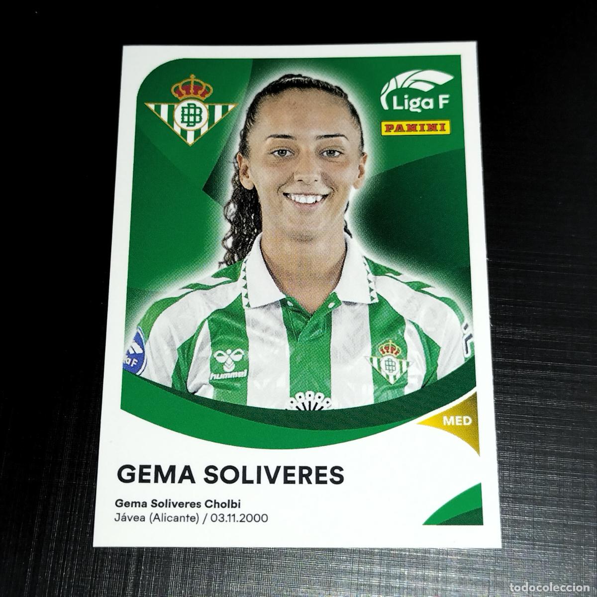 Cartes &agrave; collectionner de Football: 73 GEMA SOLIVERES BETIS F&Eacute;MINAS CROMOS LIGA F FEMENINA PANINI 2024 2025 24 25