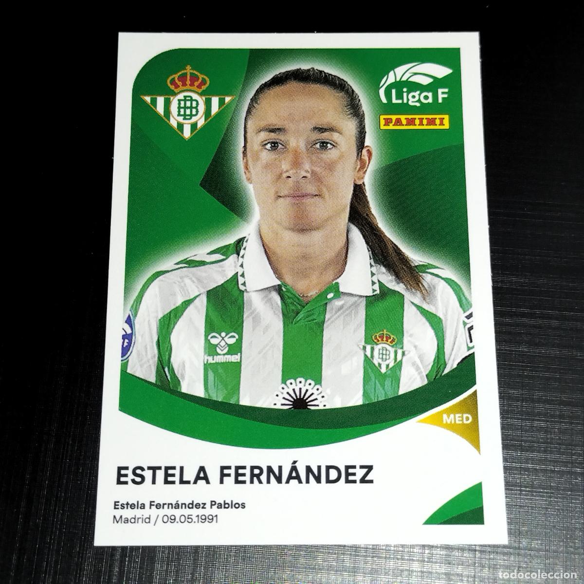 Cromos de f&uacute;tbol: 74 ESTELA FERNANDEZ BETIS F&Eacute;MINAS CROMOS LIGA F FEMENINA PANINI 2024 2025 24 25