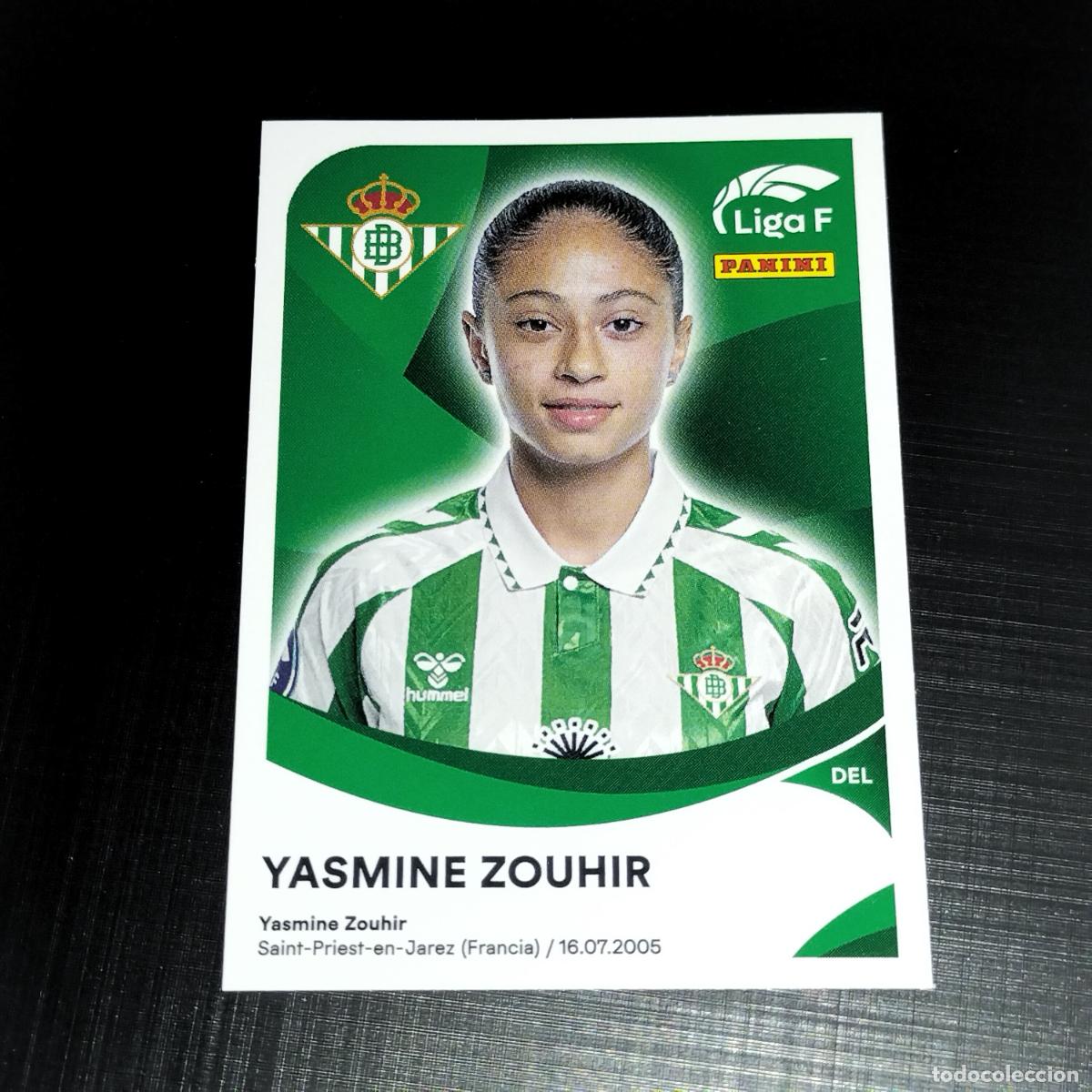 Cromos de f&uacute;tbol: 79 A YASMINE ZOUHIR BETIS F&Eacute;MINAS CROMOS LIGA F FEMENINA PANINI 2024 2025 24 25