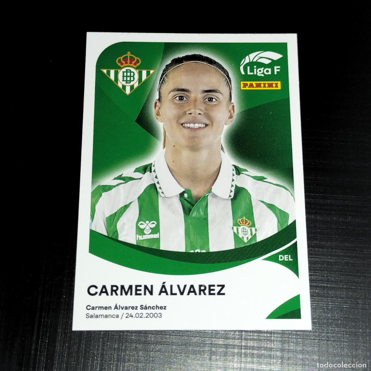 Cromos de f&uacute;tbol: 79 B CARMEN ALVAREZ BETIS F&Eacute;MINAS CROMOS LIGA F FEMENINA PANINI 2024 2025 24 25