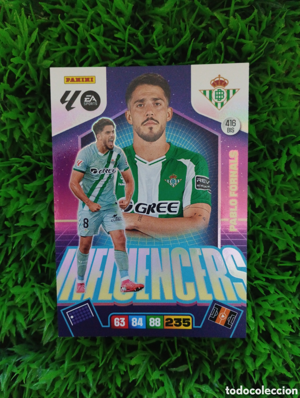 Cromos de f&uacute;tbol: Pablo Fornals Betis INFLUENCERS Adrenalyn 25-26 # 416 BIS