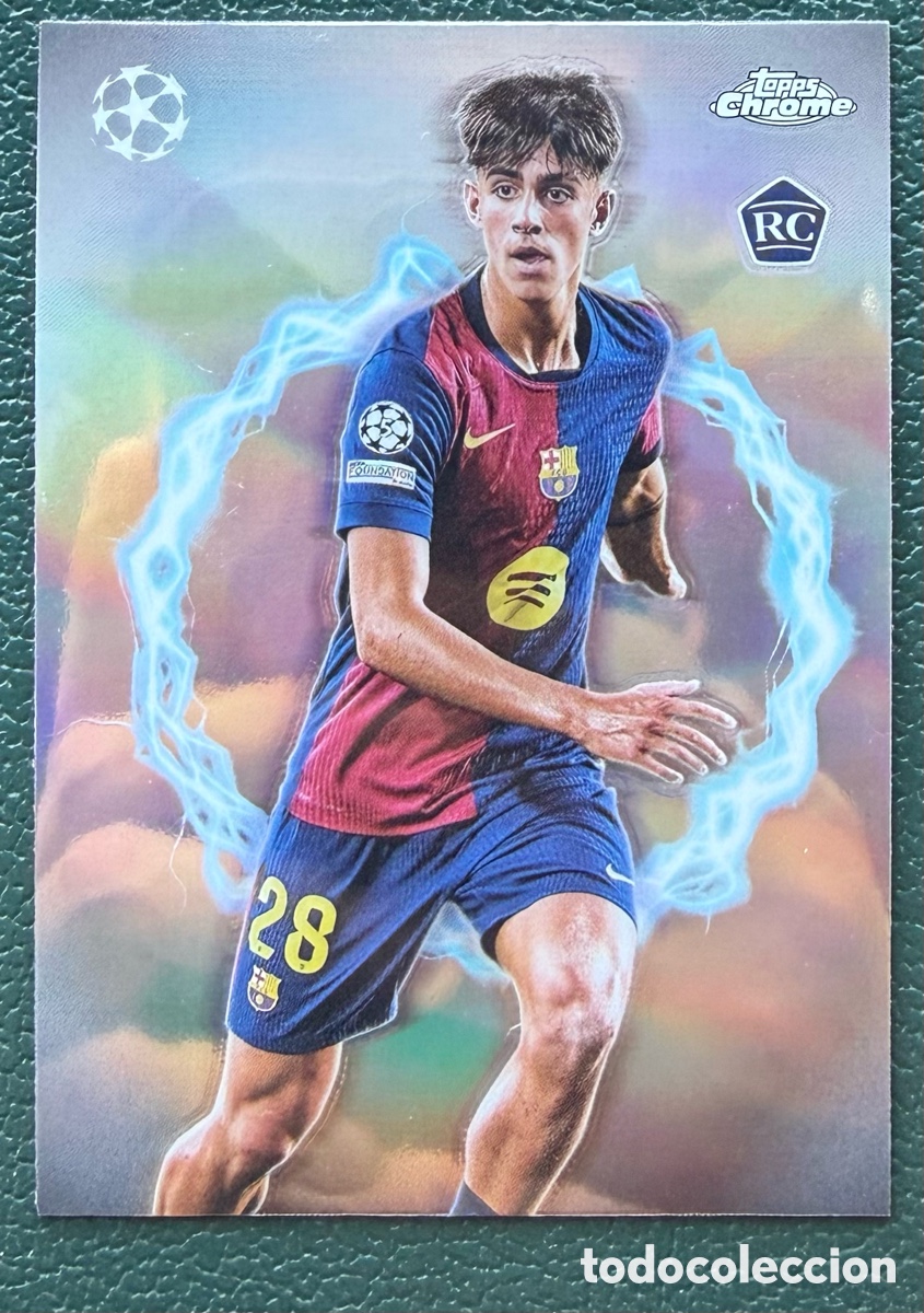 Fu&szlig;ball-Sticker: CP-5 MARC BERNAL FC BARCELONA CIRCLE OF POWER TOPPS CHROME COMPETITIONS 2024 2025 24 25
