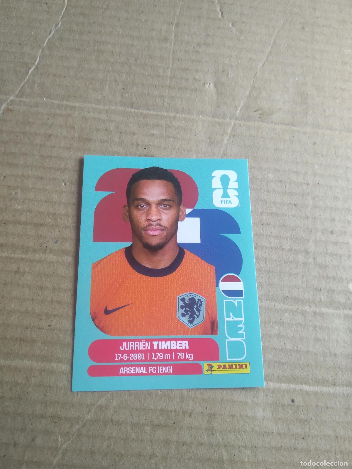 Cromos de f&uacute;tbol: NED 5 TIMBER PAISES BAJOS HOLANDA CROMO FUTBOL PANINI MUNDIAL 2026 WORLD CUP COPA MUNDO