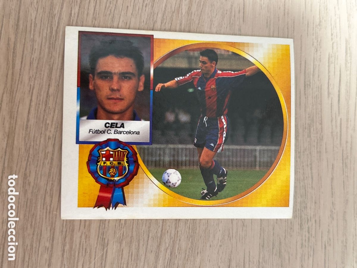 Cromos de f&uacute;tbol: CELA BARCELONA FICHAJE 5 BIS LIGA ESTE 1994 1995 94 95 NUNCA PEGADO SIN PEGAR
