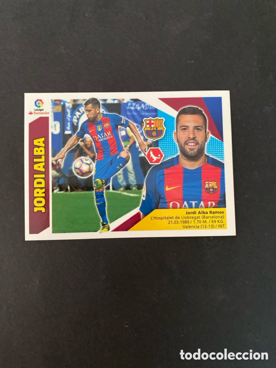 Cromos de f&uacute;tbol: Cromo liga 17/18 FC Barcelona N* 7 A