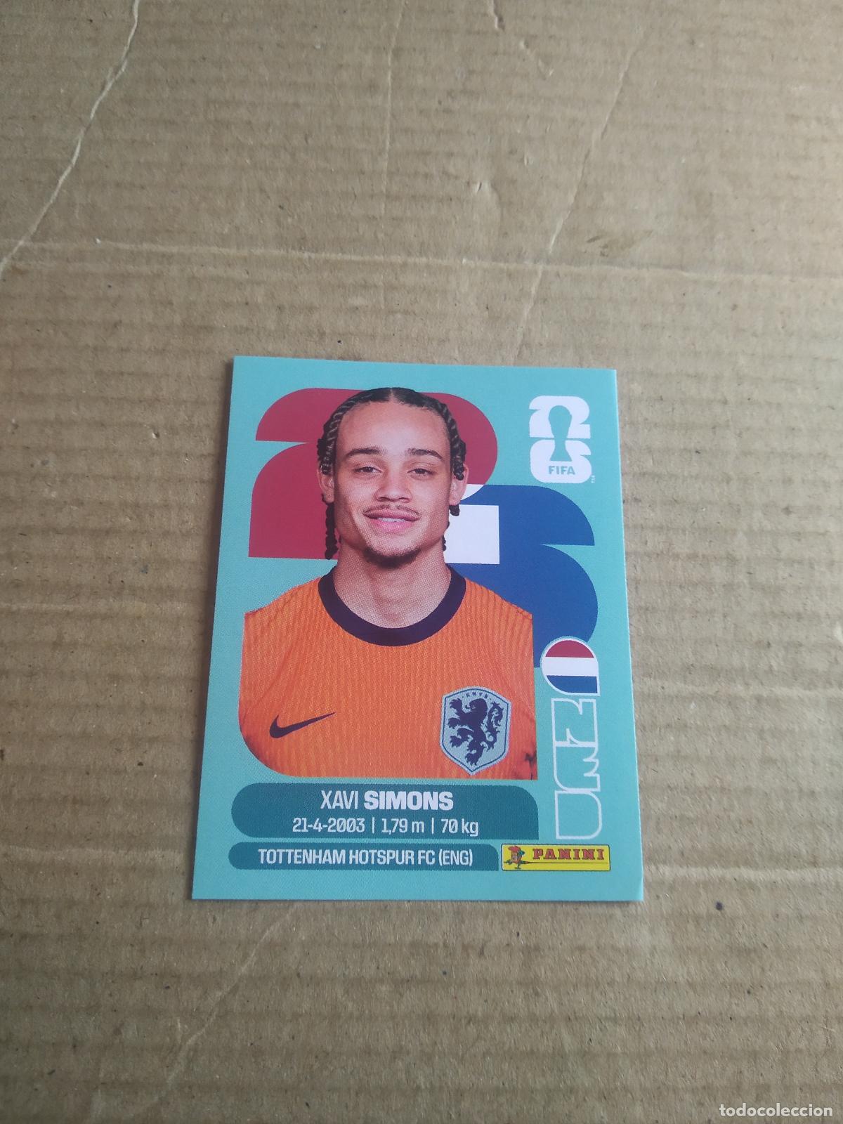 Cromos de f&uacute;tbol: NED 15 XAVI SIMONS PAISES BAJOS HOLANDA CROMO FUTBOL PANINI MUNDIAL 2026 WORLD CUP COPA MUNDO