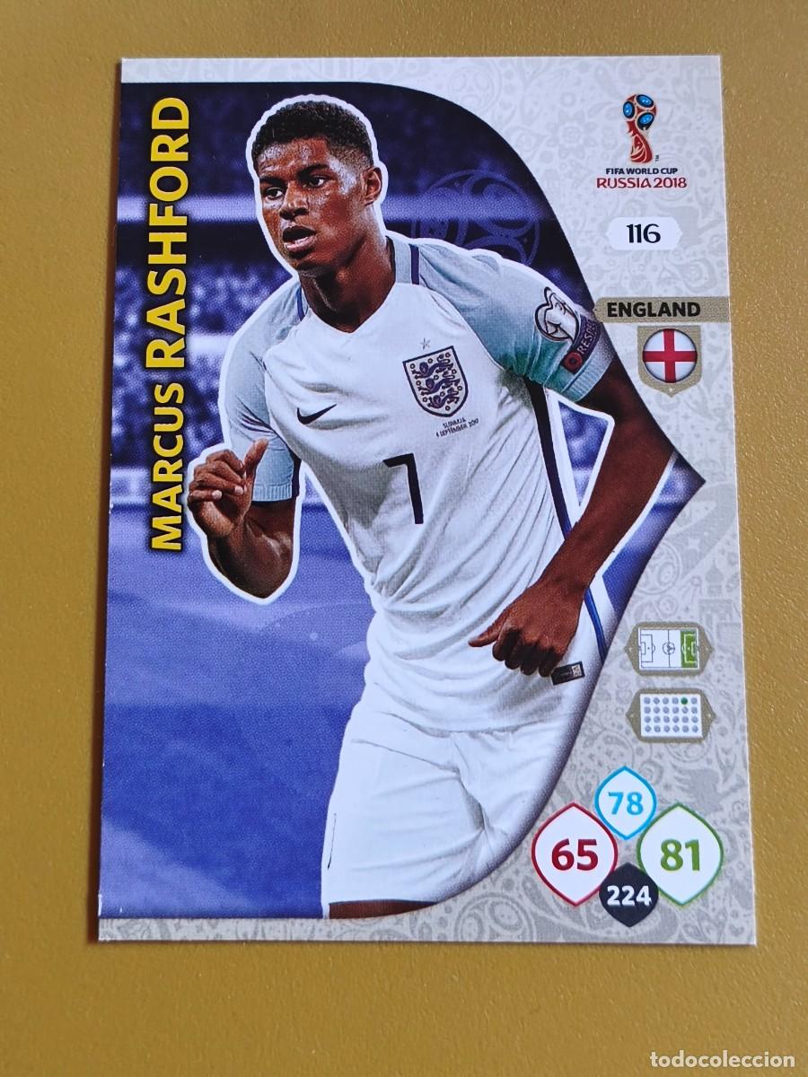 Cromos de f&uacute;tbol: rashford, rusia 2018