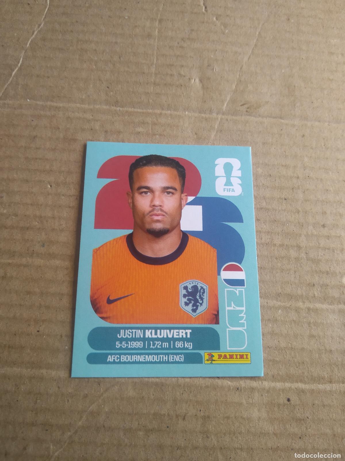 Cromos de f&uacute;tbol: NED 16 JUSTIN KLUIVERT PAISES BAJOS HOLANDA CROMO FUTBOL PANINI MUNDIAL 2026 WORLD CUP COPA MUNDO