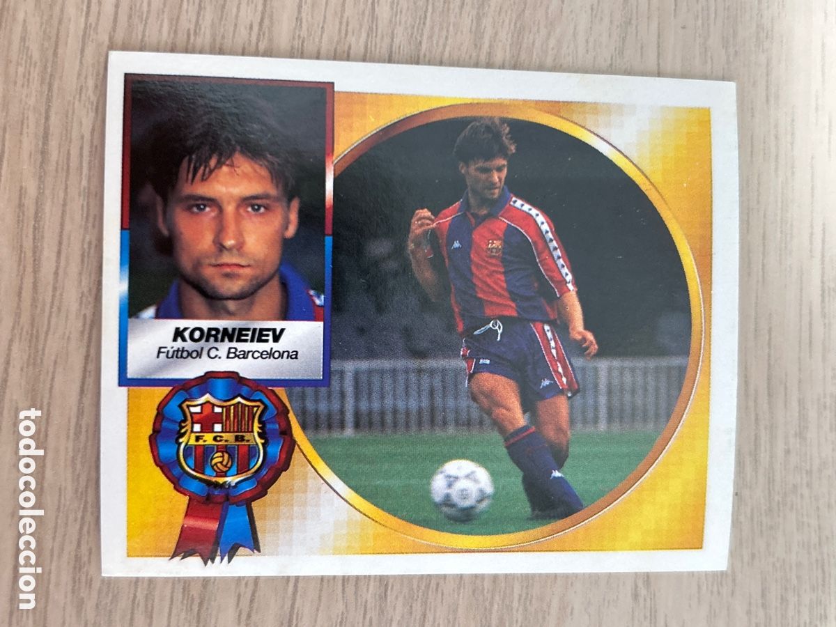 Cromos de f&uacute;tbol: KORNEIEV BARCELONA FICHAJE 6 BIS LIGA ESTE 1994 1995 94 95 NUNCA PEGADO SIN PEGAR