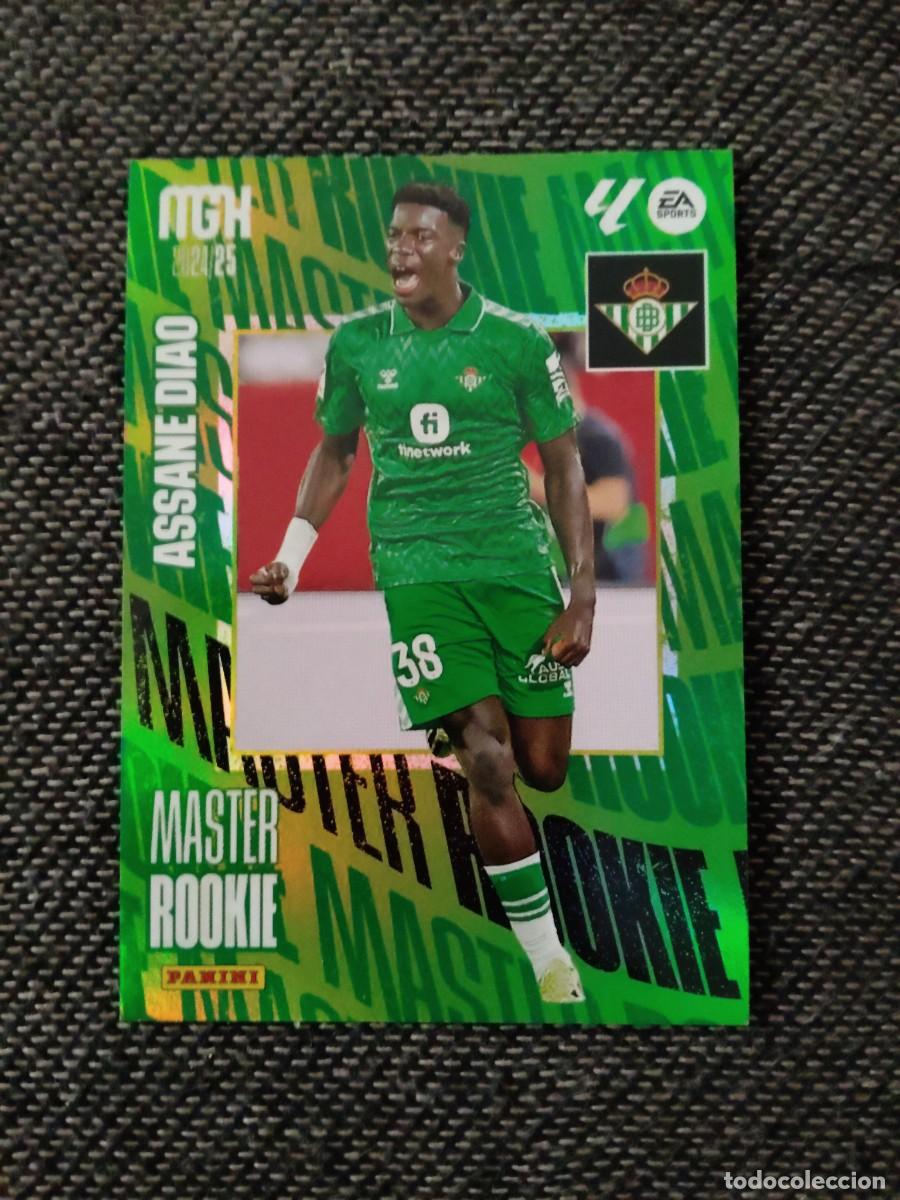 Cromos de f&uacute;tbol: 408 assane diao Betis m&aacute;ster rookie megacracks 2024-25