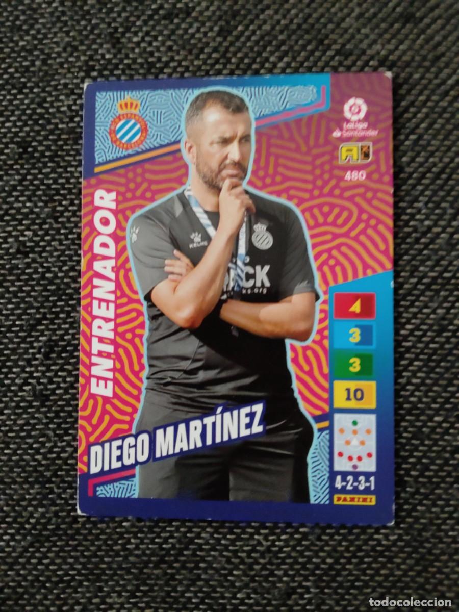 Figurine di Calcio: 480 diego Mart&iacute;nez entrenador Espanyol Adrenalyn 2022-23