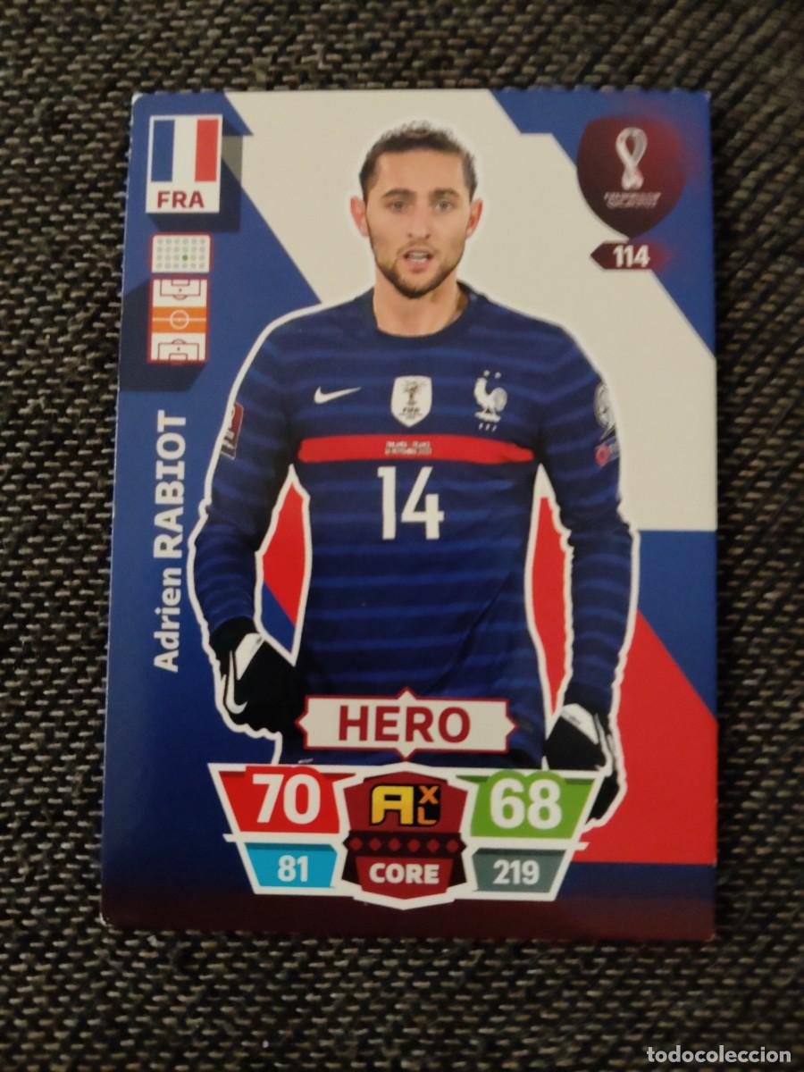 Cromos de f&uacute;tbol: 114 rabiot Francia Adrenalyn fifa world cup qatar 2022