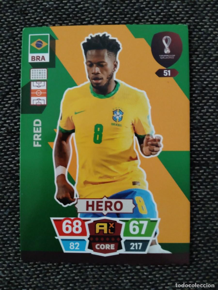 Cromos de f&uacute;tbol: 51 fred brasil Adrenalyn fifa world cup qatar 2022