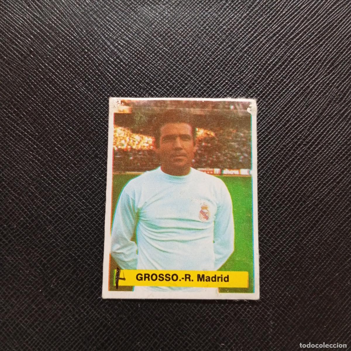 Cromos de f&uacute;tbol: GROSSO REAL MADRID FINI 1975 1976 CROMO FUTBOL LIGA 75 76 - DESPEGADO - A124 PG145
