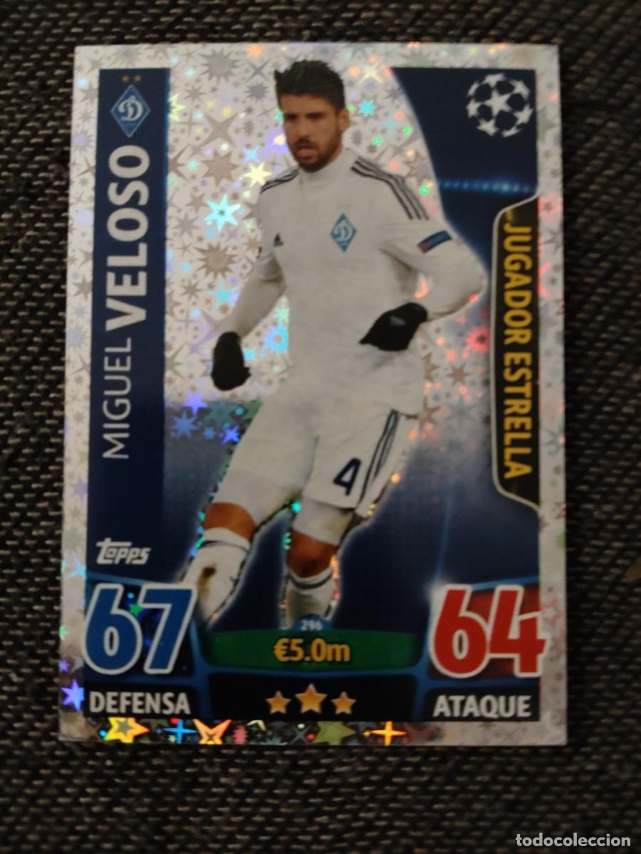 Cromos de f&uacute;tbol: 296 veloso jugador estrella match attax UEFA champions league 2015-16