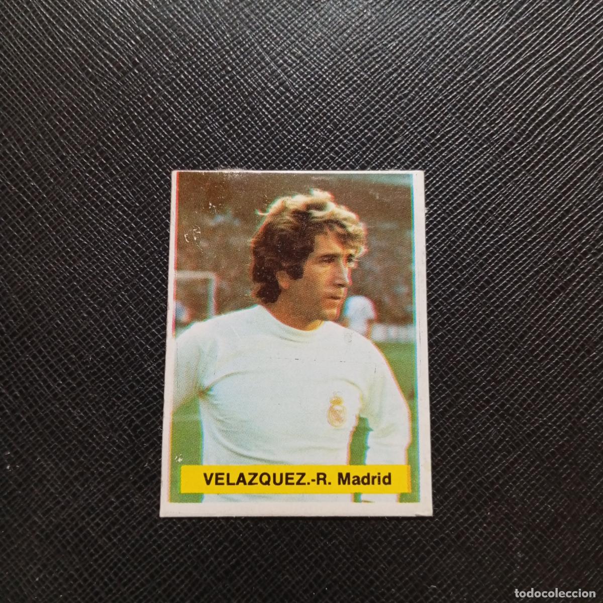 Cromos de f&uacute;tbol: VELAQUEZ REAL MADRID FINI 1975 1976 CROMO FUTBOL LIGA 75 76 - DESPEGADO - A124 PG145