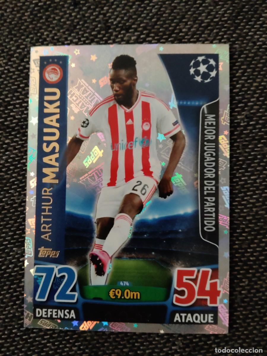 Cromos de f&uacute;tbol: 474 masuaku panatinaikos jugador estrella match attax UEFA champions league 2015-16