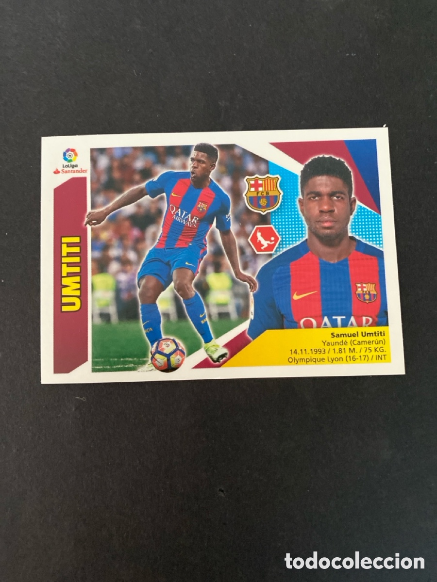 Cromos de f&uacute;tbol: Cromo liga 17/19 FC Barcelona N* 4