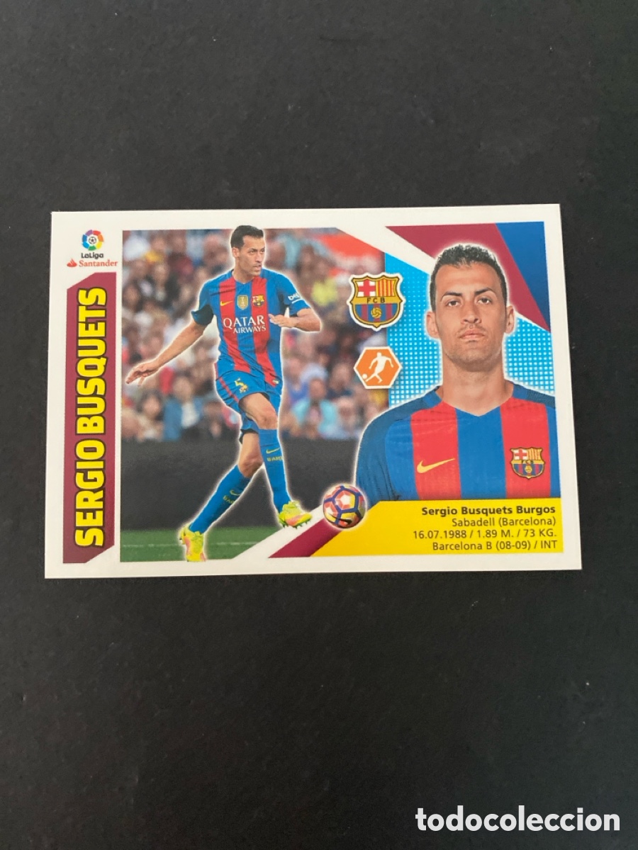 Cromos de f&uacute;tbol: Cromo liga 17/18 FC Barcelona N* 8