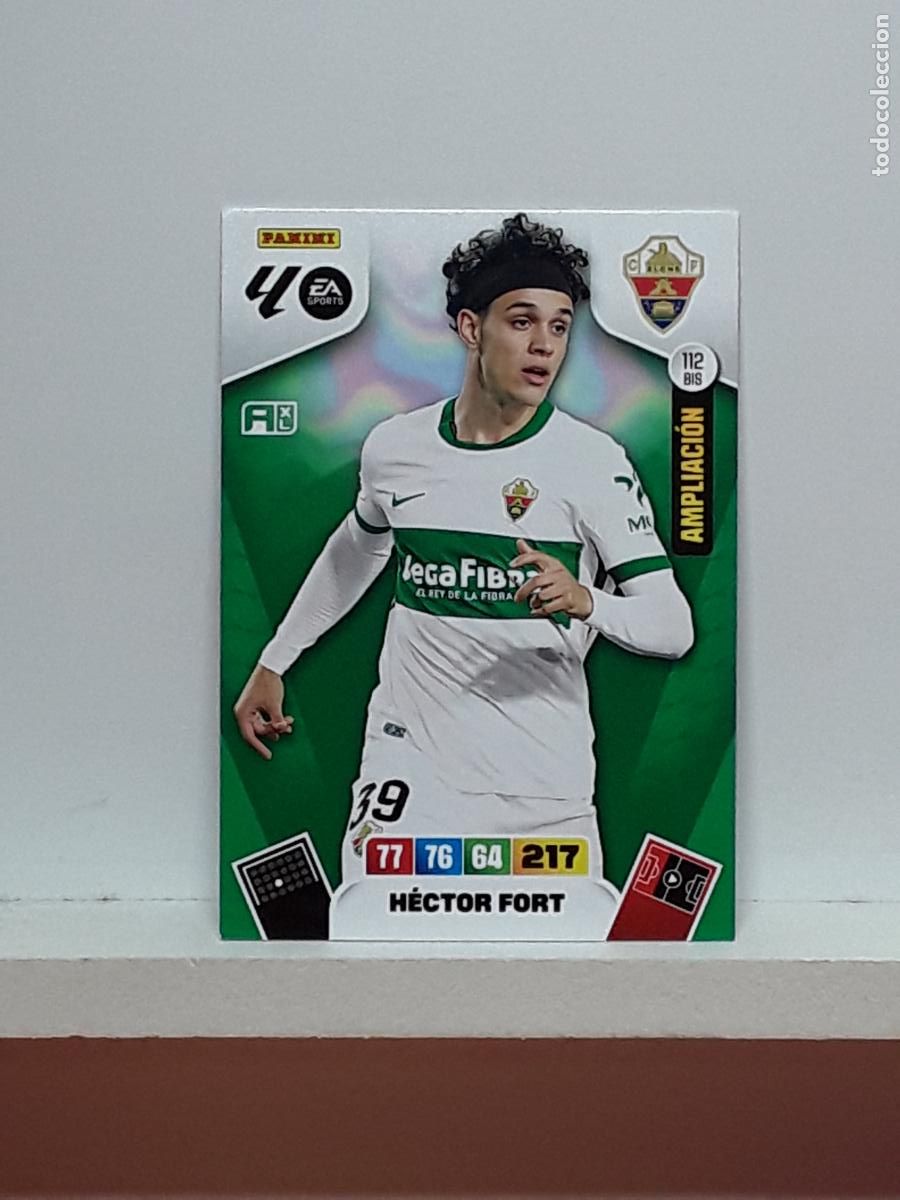 Cromos de Futebol: ADRENALYN 2025 2026 25 26 ALBUM PANINI LIGA N 112BIS 112 BIS ELCHE LIMITADA HECOTR FORT