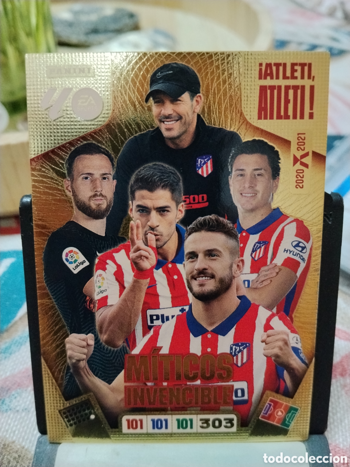 Cromos de f&uacute;tbol: M&iacute;ticos Invencible/ Atleti / Adrenalyn XL